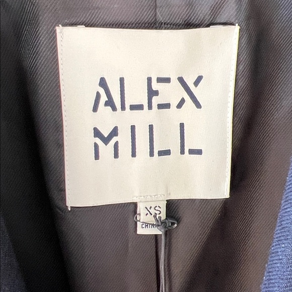 Alex Mill New w Tag XS Soho Wool Blend Blazer in Dark Navy - Picture 3 of 11